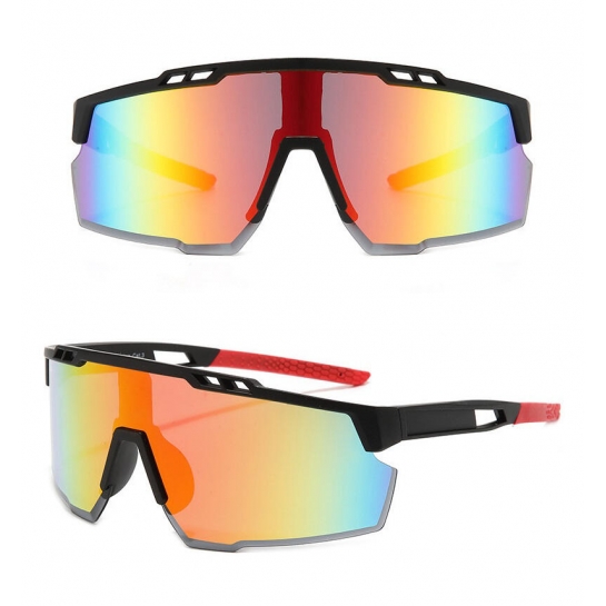 Sportowe okulary przeciwsłoneczne z filtrem UV400 Black/Red SVM-13D
